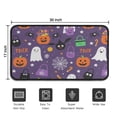 thumbnail image 5 of Happy Halloween Pumpkin Non Slip Washable Door Mat Horror Pumpkin Ghost Doormat Retro for Entry Floor Mat Set Living Room Bedroom Bathroom Crystal Velvet 30x17 Inches, 5 of 7
