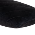 thumbnail image 4 of Quilted Velvet Arrows Black Decorative Lumbar Pillow, 4 of 5