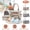 Khaki, variant on 8PCS Baby Diaper Bag Set - Spacious 12-Pocket Design with Bottle Bag, Diaper Pad & Burp Cloths - 2 Carrying Ways, Wide Opening for Easy Access - Ideal for Parents