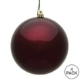 thumbnail image 3 of Vickerman 4.75" Burgundy Candy Ball Ornament, 4 per Bag, 3 of 5