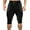 A-Black, variant on Wyobmus Men's 3/4 Jogger Capri Pants Casual Patchwork Workout Gym Below Knee Shorts Elastic Waist Jogger Sweatpant Capris A-Dark Gray