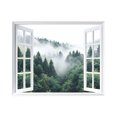 thumbnail image 2 of Simulación de Ventana Falsa Xihbxyly Bosque Dormitorio Sala de Estar Porche Hogar Pegatinas de Pared, 2 of 7