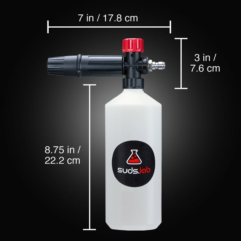 Lustrelab’s® High Pressure Foam Cannon/ Spray Nozzle Attachment-TFG-1L