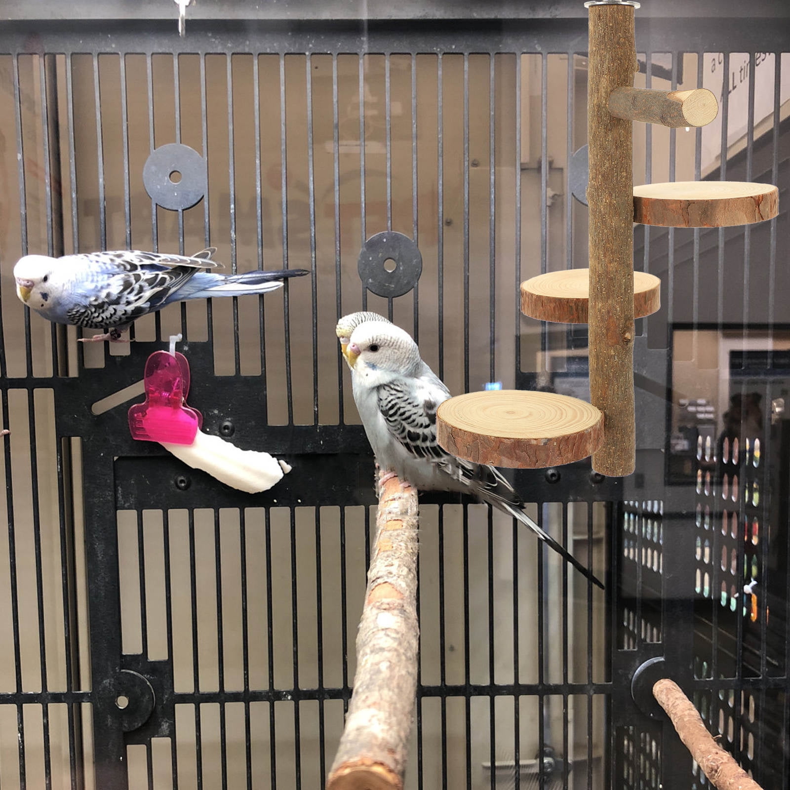 RENACLIPY Brown Wooden Climbing Board for Parrots - Pet Jumping Stand and Fun Playground Accessory