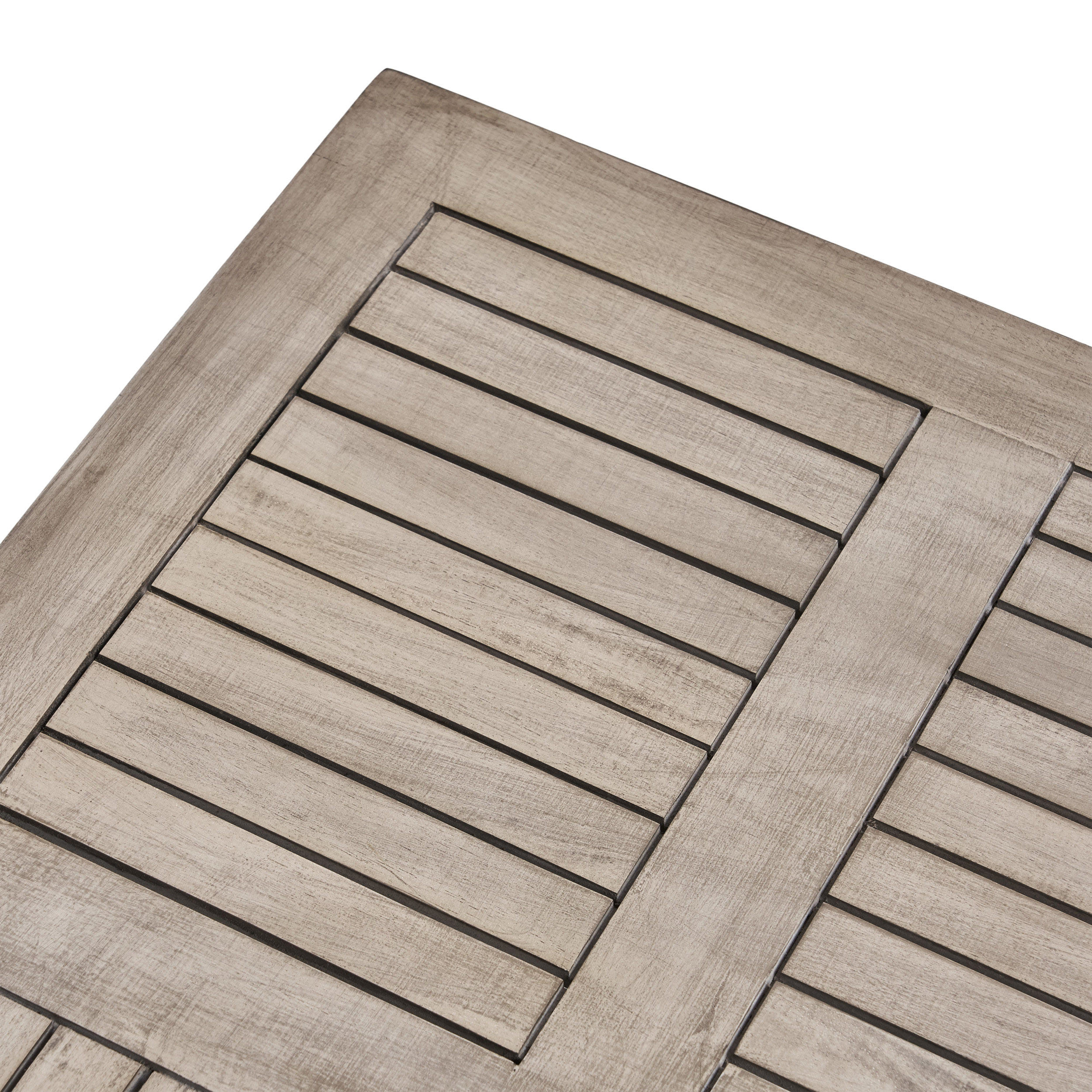 Sewell Acacia Wood Outdoor Coffee Table, Light Gray