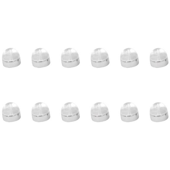 DESIGNICE 12Pcs Locking Earring Backs for Studs Safety Secure Locking Earring Backings Replacements