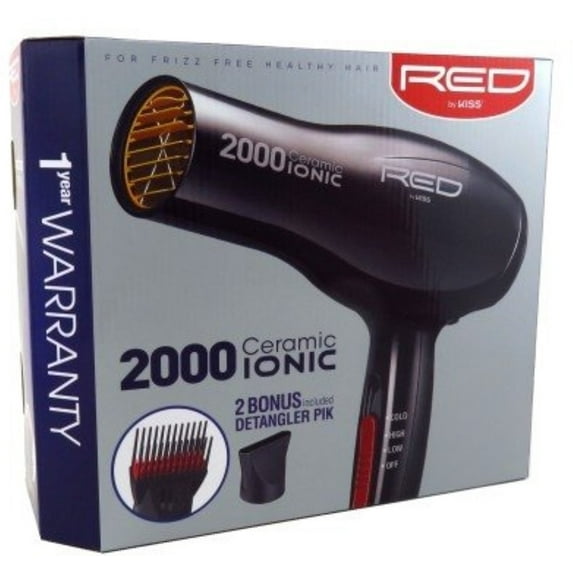 KISS Red Ionic Blow 2000 Watt Dryer 1 Each - (Pack of 2)