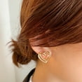 thumbnail image 1 of Dvkptbk Earrings Rhinestone Big Temperament Earrings Fashion Earrings Personality Super Flash Earrings Jewelry, 1 of 9