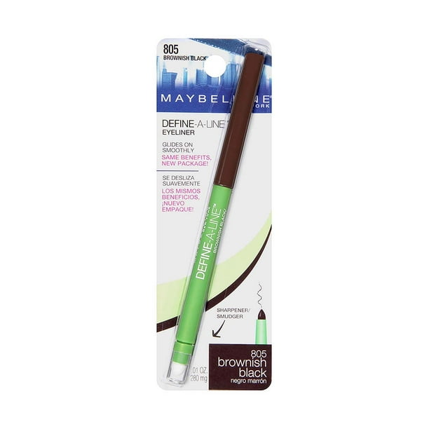 Delineador de ojos Maybelline New York Define-A-Line negro parduzco