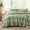 Sage Green, variant on Terracotta Boho Tufted Comforter Set Size 3 count Boho Shabby Chic Comforter Embroidery Bedding Set Soft Comforter for Seasons (Terracotta, 104''x90'')