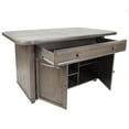 thumbnail image 4 of Shades of Gray Kitchen Island in Solid Wood with Grey Tile Top, 4 of 4