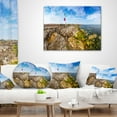 thumbnail image 3 of Designart Portland Bill Lighthouse - Landscape Printed Throw Pillow - 18x18, 3 of 4