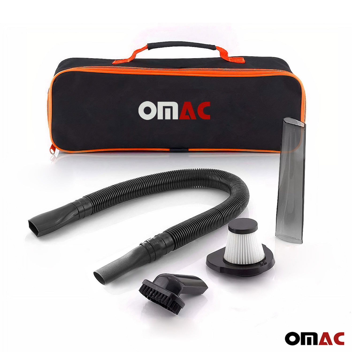 OMAC Handheld Car Vacuum Cleaner, Portable, Mini,12V High Power, 15 Ft Cord, Black