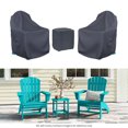 thumbnail image 1 of Covers & all 3-Piece Patio Conversation Set Covers for Nautical Curveback Adirondack Set, Water-Repellent UV-Resistant Polyester, 1 of 6