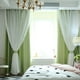 thumbnail image 3 of Cortina doble transparente para ventana con estampado de estrellas, voile, para el hogar, 3 of 4