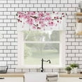 thumbnail image 3 of Rdsfhsp Curtain Valances Drapes Cherry Blossoms Flower, Rod Pocket Window Treatment for Bedroom Small Window Kitchen, 1 Panel 54x18inch, 3 of 5