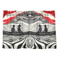 thumbnail image 7 of Yayeee Kitchen Curtains Tier Pair Light Filtering 27"x36" Rod Pocket Short Cafe Window Panel, Black Illusionary Boat, 7 of 7