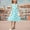 C Blue, variant on Piuwrlz Summer Dresses for Girls Casual Play Dresses Pocket Crew Neck Pleated Skirts Red Size 12 Years
