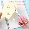 thumbnail image 3 of Estbridge Accessoires de Bureau Roses Fournitures de Bureau Roses avec Agrafeuse Distributeur de Ruban Agrafes Retire-Agrafes Épingles à Pousser Ciseaux Onglets, 3 of 8