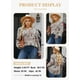 thumbnail image 3 of Blusa Eytino para mujer, talla grande, chifón, bohemio, floral, 2X, caqui, 3 of 6