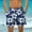 Dark Blue#3, variant on Rollbacks & More Viikei Men's Shorts for Comfortable Wear,Men's Hawaiian Print Shorts Casual Print Swim Shorts Shorts Green L