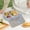 Blue, variant on DELESYS Bento Lunch Box Set 3 Compartment Wheat Straw Meal Prep Food Storage Containers Plastic, Microwave and Dishwasher Safe