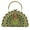 Golden Green, variant on Peacock Rhinestone Clutch Purse for Women, Sparkling Crystal Evening Bag Luxury Wedding Party Handbag