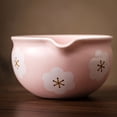 thumbnail image 3 of 2 Tradicionales Japoneses para Matcha y Soporte para Batidor, para Mesa, Ceremonia del Té, Regalo de Fiesta, Flores Blancas., 3 of 5