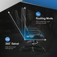 thumbnail image 4 of Gaming Chair Office Chair High Back Racing Computer Chair Task PU Desk Chair Ergonomic Swivel Rolling Chair with Lumbar Support for Home Office, 4 of 7