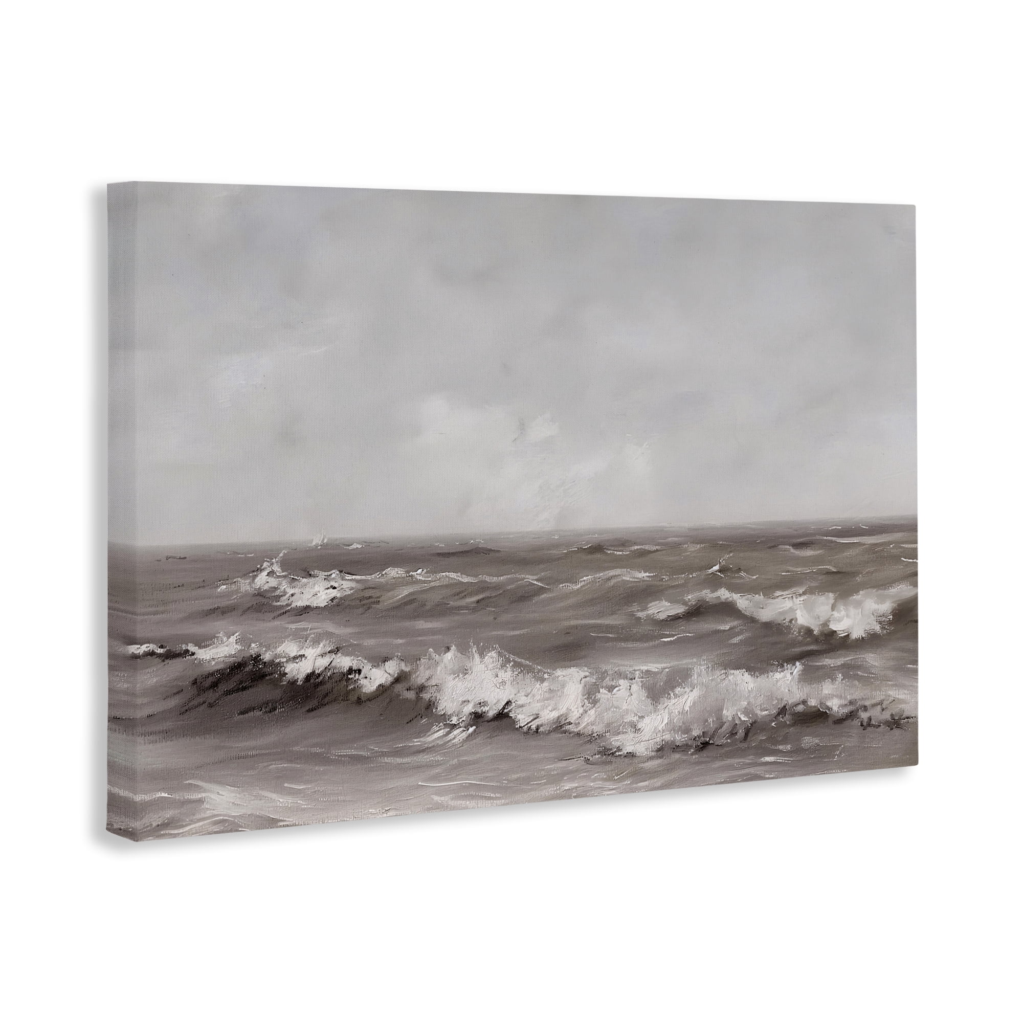 Stupell Industries Monochrome Sea Ripples Canvas Wall Art, design by Jacky Ngan