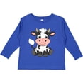 thumbnail image 3 of Inktastic Cute Black and White Holstein Cow Boys or Girls Long Sleeve Toddler T-Shirt, 3 of 5