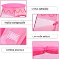 thumbnail image 4 of Costway Carpa playera con pelotas 120x80cm Carpa desplegable para niños con 100 pelotas y una bolsa rosa, 4 of 7