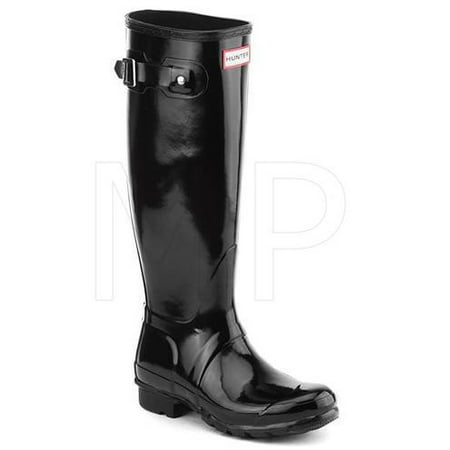 Hunter Women's Original Tall Rain Boot-black (6) (Best Hunter Boots For Small Calves)