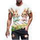 thumbnail image 2 of Tops para hombre, blusas y camisas de manga corta con cuello redondo para hombre, jersey informal con cuello redondo y estampado de Pascua para hombre, camisetas deportivas de manga corta, blusas de p, 2 of 5