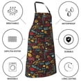 thumbnail image 5 of Naloa BBQ Barbecue Grill Apron Kitchen Aprons with Pockets for Women Men Chef, 5 of 8