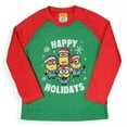 thumbnail image 4 of Despicable Me Minions Happy Holidays 2PC Sleep Matching Family Christmas Pajama Set Sleepwear Loungewear, 4 of 7