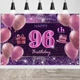 thumbnail image 1 of Decoraciones de 96 cumpleaños para niñas IMISI Pancarta de Feliz Cumpleaños Decoraciones Rosas para una Fiesta de cumpleaños Telón de Fondo para Mujeres, 1 of 5