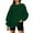 Green, variant on Aloohaidyvio 2024 Summer Plus Size Tops,Fashion Woman Long Sleeve Round Neck Loose Sweatshirt Solid Blouse Tops