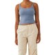 thumbnail image 2 of Lucakuins Mujeres Tank Tops, Color Sólido Básico Sin Mangas Escote Redondo Slim Fit Camisas Camisola Acanalada Tops Lucakuins moda, 2 of 6