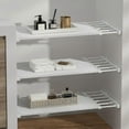 thumbnail image 3 of Closet Tension Shelf Rod And Expandable Diy Wardrobe Divider Separator, 3 of 5