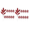 thumbnail image 4 of HOOWIFFY Red Glitter Christmas Floral Picks with Plastic Leaves for Tree, Wreath & Holiday Decorations, 20 Pieces Festive Decor, 4 of 8