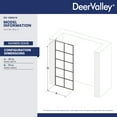thumbnail image 3 of DV-1SD0219 32"×78" Single Fixed Tempered Glass Panel,Framed Shower Screen, 3 of 15
