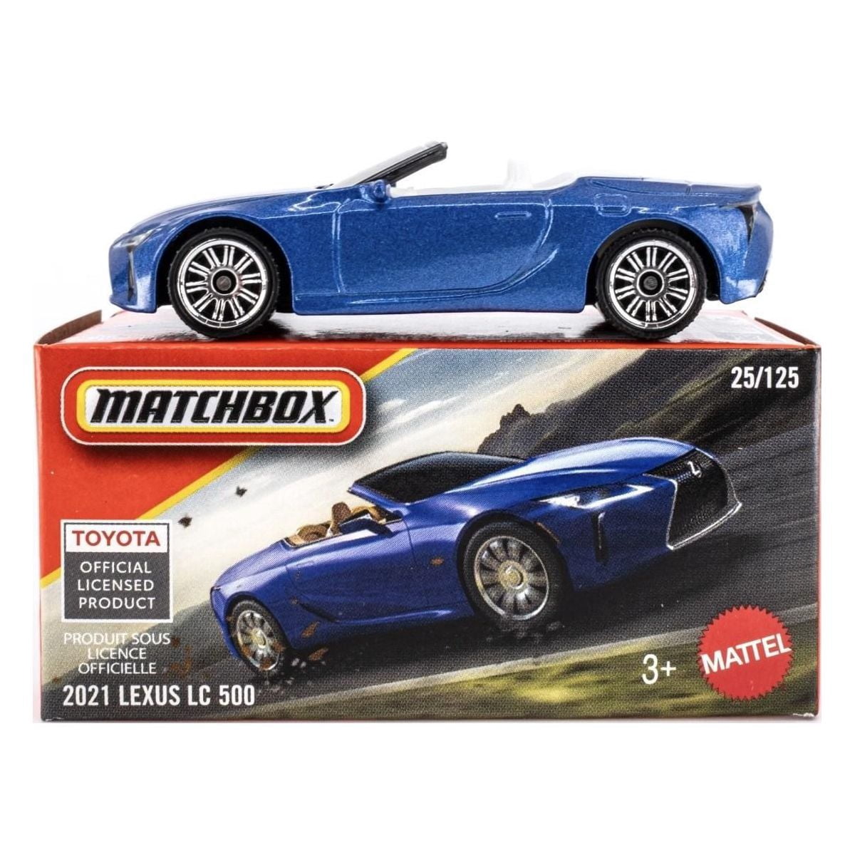 Mattel, Matchbox Lexus LC 500 Diecast Car, Red, 1:64 Scale