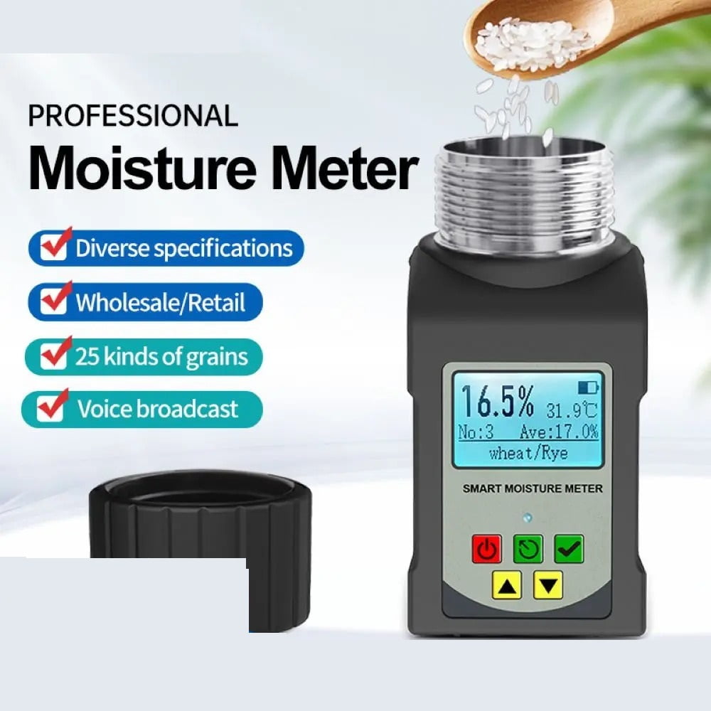 Digital Grain Moisture Meter Humidity Tester For 25 Kinds Grains Corn Coffee Wheat Seeds Hygrometer Moisture Analyze ,Precision Tool