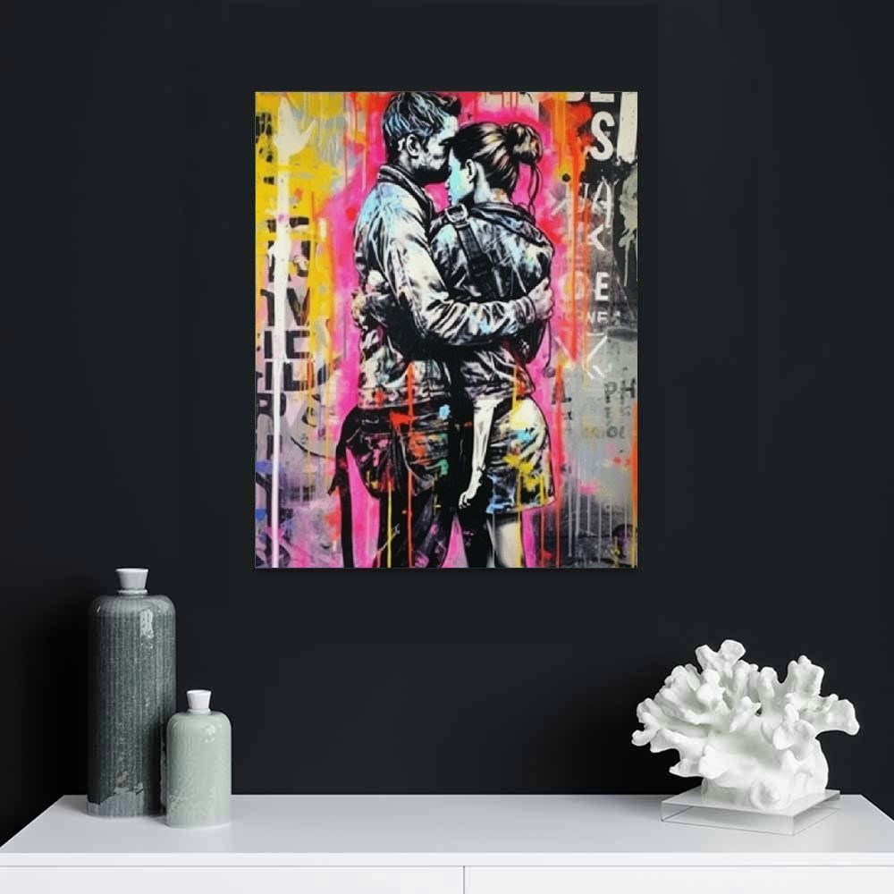 ONETECH Banksy Canvas Wall Art Monkey - Follow Your Dreams