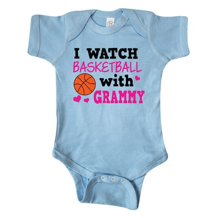 

Inktastic I Watch Basketball with Grammy Gift Baby Girl Bodysuit