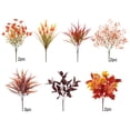 thumbnail image 2 of Cadancy Artificial Flowers Fall Maple Leaf Bouquet Fake Plants Autumn Floral Arrangement Thanksgiving Decorations Home Wedding Centerpiece Indoor Outdoor Porch Vase Filler Harvest Decor, 2 of 9