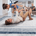 thumbnail image 3 of NAAR MARFI Collection 6X9 Blue / Ivory / Bordered Area Rug, 3 of 6