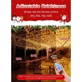thumbnail image 4 of Cascada de Luces Navideñas Energía Solar & USB-C, 10M 400 LEDs Navidad Exterior 8 Modos Temporizador Remoto Impermeable, para Navidad Decoración, Bodas, Fiestas, Habitación, Balcones, Jardin, 4 of 8
