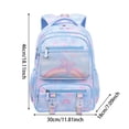thumbnail image 4 of HNMKIU Children's School Backpack For Girls Grades 1 2 3 4 6 Lightweight Spine Friendly Design Freezer Style Opening Ages 7 18 Daily Commute Use ,Blue, 4 of 8